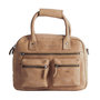 Westernbag - Schoudertas -  Beige Rundleer - Medium