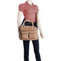 Westernbag - Schoudertas -  Beige Rundleer - Medium