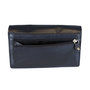 Dames portemonnee van donkerblauw leer met RFID