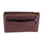 Dames portemonnee van bordeaux rood leer met RFID