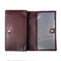 Dames portemonnee van bordeaux rood leer met RFID
