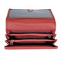 Leren dames portemonnee van rood leer met RFID