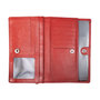 Leren dames portemonnee van rood leer met RFID
