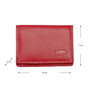 Leren Mini Portemonnee Dames van Rood Leer