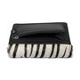 Leren Dames Portemonnee Zwart met een Zebra Print