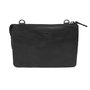 Leren Crossbody Tasje Zwart Buffelleer met Zebra Print