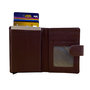 Leren Pasjeshouder met Cardprotector Bordeauxrood