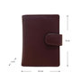 Leren Pasjeshouder met Cardprotector Bordeauxrood