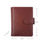 Leren Pasjeshouder met Cardprotector Donkerrood