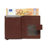Leren Pasjeshouder met Cardprotector Donkerrood