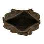 Leren westernbag donkerbruin met een jaguar print