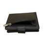 Leren Pashouder met Aluminium Cardprotector Zwart