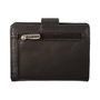 Leren Mini Portemonnee met Cardprotector Donkerbruin