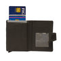 Leren Mini Portemonnee met Cardprotector Donkerbruin
