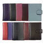 Leren Mini Portemonnee met Cardprotector Donkerbruin