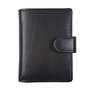 Leren Pasjeshouder met Cardprotector Donkerblauw