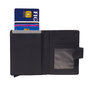 Leren Pasjeshouder met Cardprotector Donkerblauw