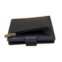 Leren Pasjeshouder met Cardprotector Donkerblauw