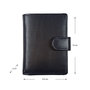 Leren Pasjeshouder met Cardprotector Donkerblauw