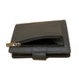 Leren Mini Portemonnee met Card Protector Grijs