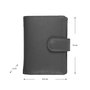 Leren Mini Portemonnee met Card Protector Grijs