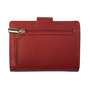 Leren Pasjeshouder met Aluminium Card Protector Rood