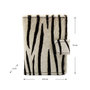 Leren Mini Portemonnee Zwart met Cardprotector en Zebra Print