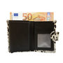 Leren Pasjeshouder Zwart met Cardprotector en Dierenprint