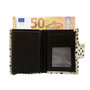 Leren Pasjeshouder Zwart met Cardprotector en Cheetah Print
