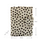 Leren Pasjeshouder Zwart met Cardprotector en Cheetah Print