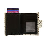 Leren Pasjeshouder Zwart met Cardprotector en Cheetah Print