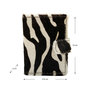 Leren Creditcard Houder Cognac met Cardprotector en Zebra Print