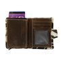 Leren Creditcard Houder Cognac met Cardprotector en Zebra Print