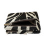Leren Creditcard Houder Cognac met Cardprotector en Zebra Print