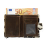Leren Creditcard Houder Cognac met Cardprotector en Zebra Print