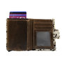 Leren Pasjeshouder Cognac met Cardprotector en Dierenprint
