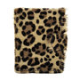 Leren Pasjeshouder Cognac met Card Protector en Luipaard Print