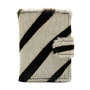 Leren Pasjeshouder Donkerbruin met Cardprotector en Zebra Print