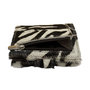 Leren Creditcard Houder Donkerbruin met Cardprotector en Zebra Print
