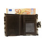 Leren Creditcard Houder Donkerbruin met Cardprotector en Zebra Print
