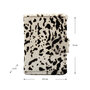 Leren Pasjeshouder Donkerbruin met Cardprotector en Dierenprint