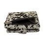 Leren Pasjeshouder Donkerbruin met Cardprotector en Dierenprint