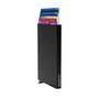 Leren Pasjeshouder Donkerbruin met Card Protector en Luipaard Print