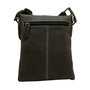 Leren Schoudertasje Crossbody Tasje Van Zwart Buffelleer