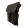 Leren Schoudertasje Crossbody Tasje Van Zwart Buffelleer