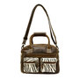 Leren Westernbag Bruin met een Zebra Print