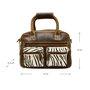 Leren Westernbag Bruin met een Zebra Print