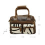 Leren Cowboysbag Bruin met een Zebra Print