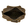Leather Shoulderbag Brown with a Leopard Print