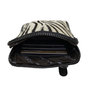 Zwart leren Telefoontasje met Zebra Print